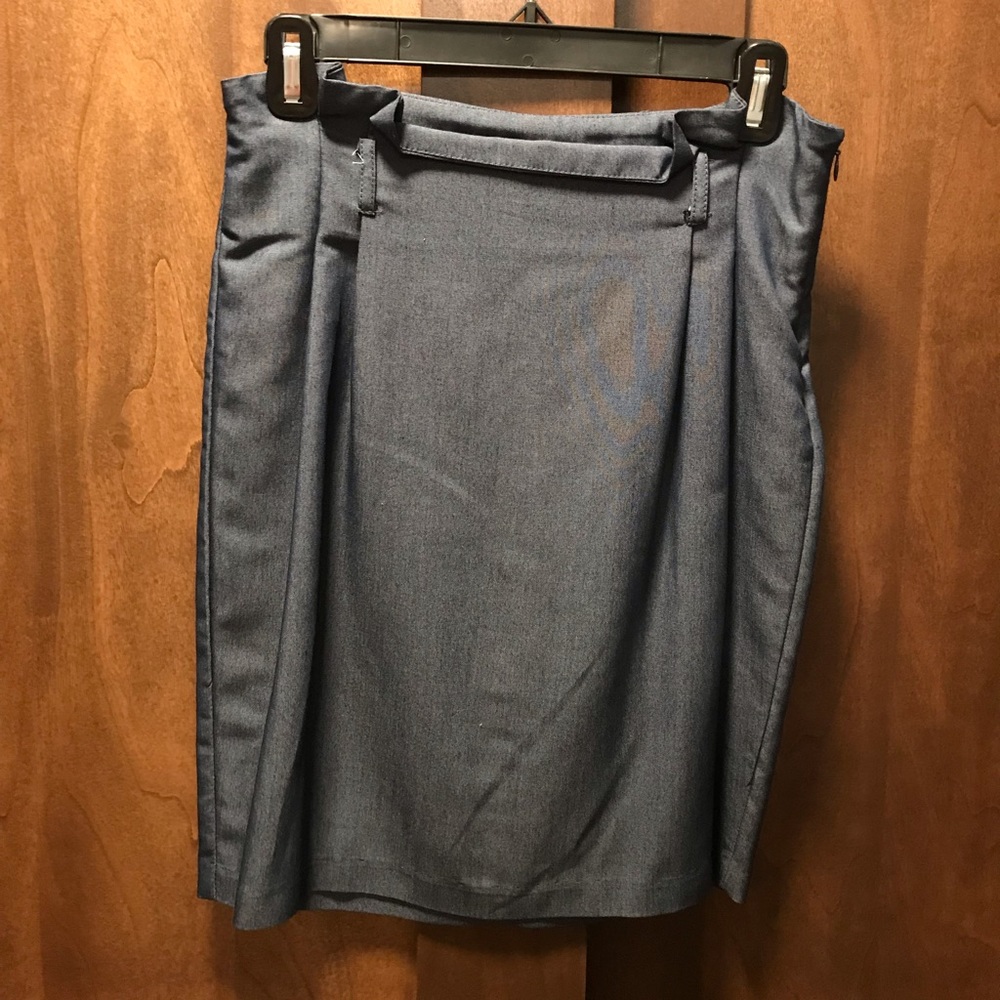 Chambray Pencil skirt